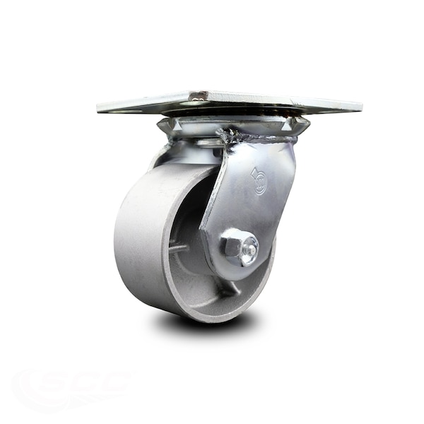 4 Inch Heavy Duty Top Plate Semi Steel Swivel Caster with Ball Bearing SCC